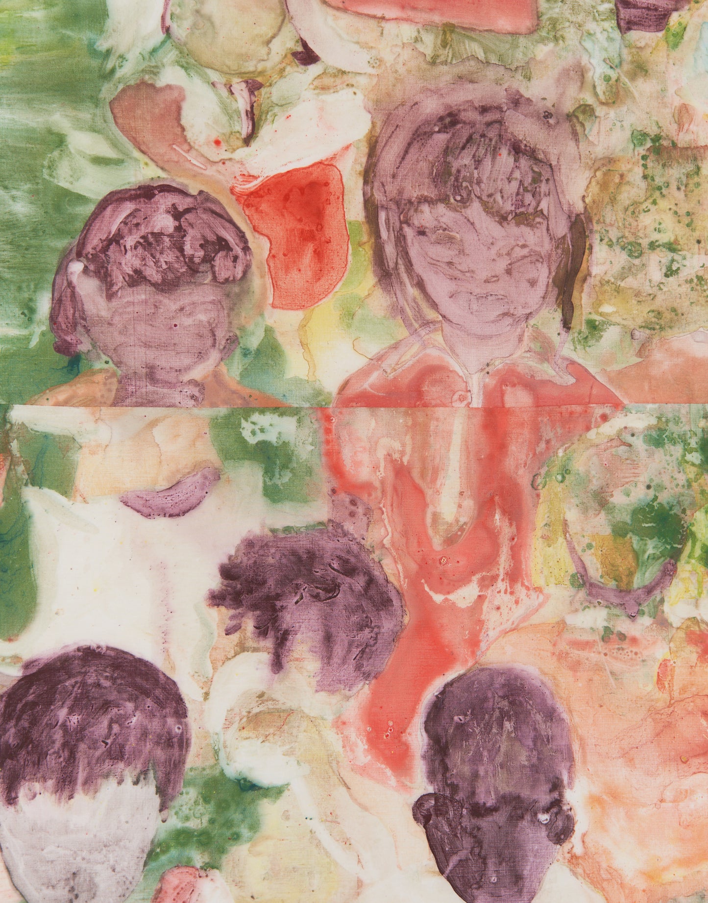 Close-up detail of Skool's In (XL), showing the print surface and the artist's signature.