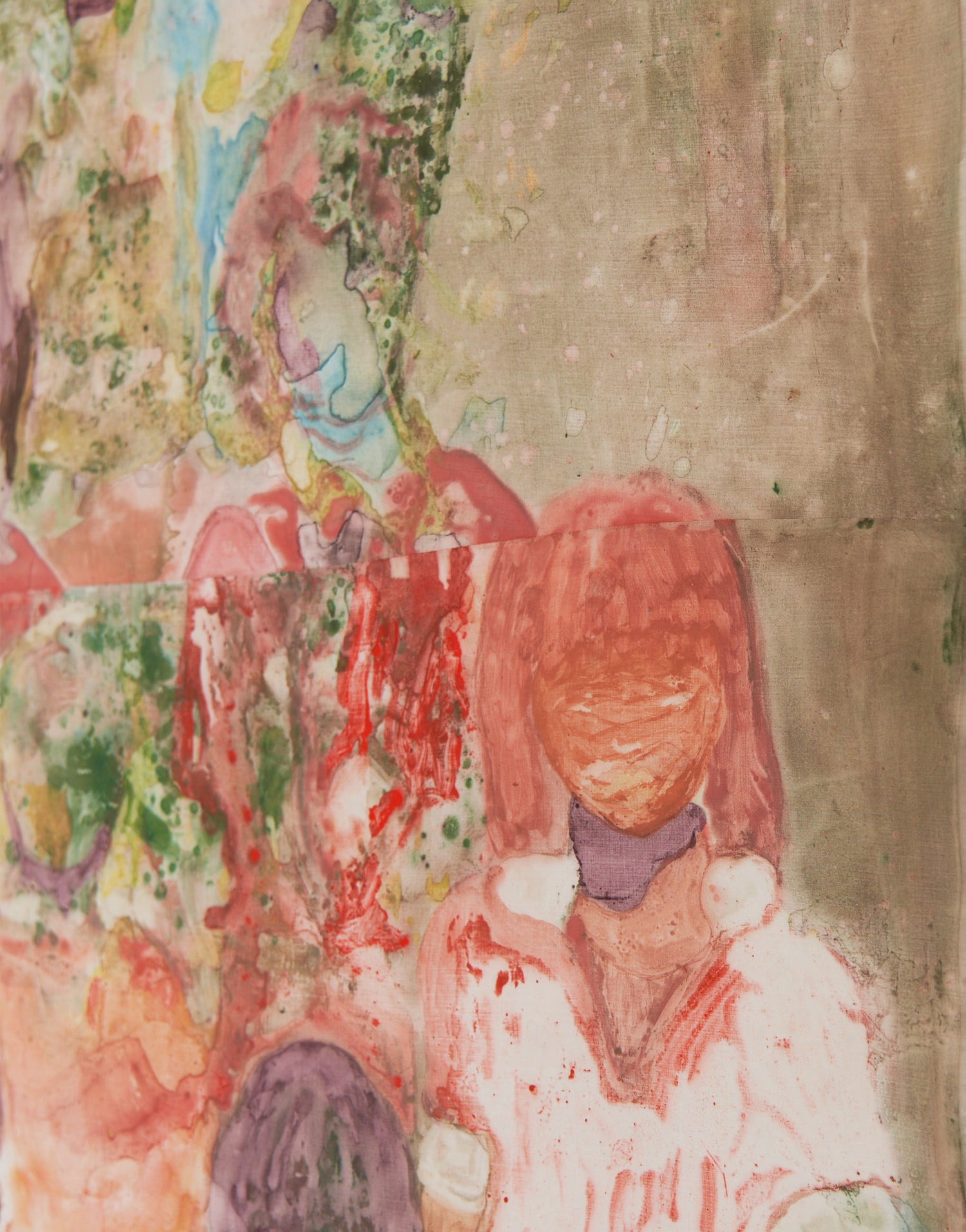 Close-up detail of Skool's In (XL), showing the print surface and the artist's signature.